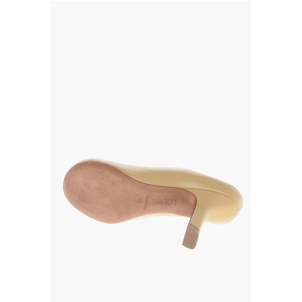 Loewe Leather Mules with Covered Heel 10cm