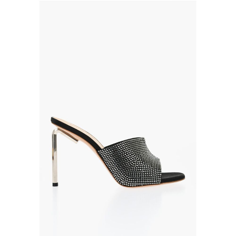 Off-White Rhinestoned ALLEN Open-Toe Mules 10 cm