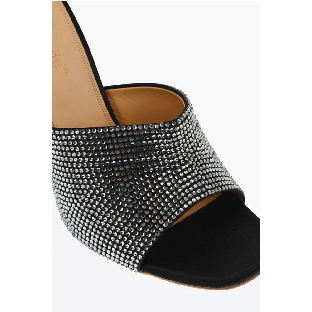Off-White Rhinestoned ALLEN Open-Toe Mules 10 cm