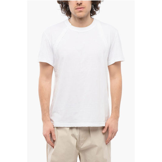Alexander McQueen Crew Neck BRACES Cotton T-Shirt