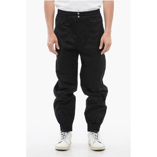 Alexander McQueen Twill Cotton Pants with Cuffs