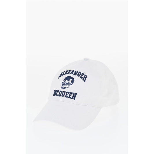 Alexander McQueen Solid Color Cap with Embossed Logo