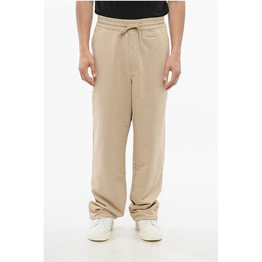 Y-3 Cotton Blend Sweatpants with Drawstringed Cuffs