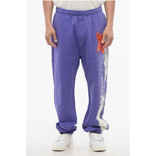 Y-3 Brushed Cotton Sweatpants with Logo Patch
