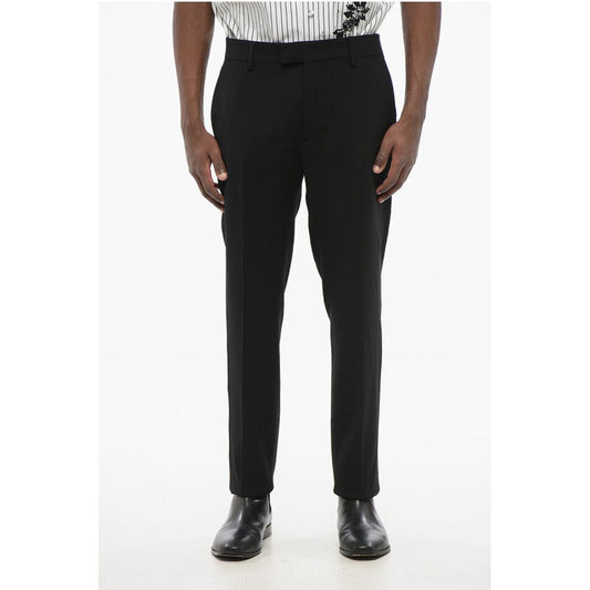 Ami Alexandre Mattiussi 4-Pocketed Wool Blend Pants with Concealed Closure