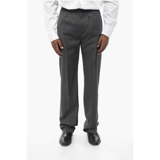 Givenchy Virgin Wool Blend Pants with Elastic Waistband
