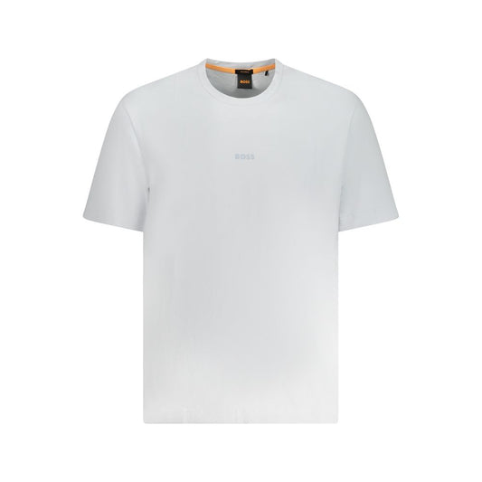 Hugo Boss Blue Cotton Men T-Shirt
