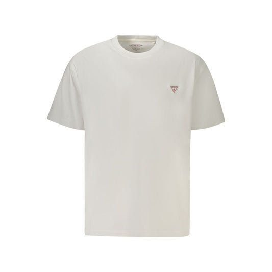 Guess Jeans White Cotton Men T-Shirt