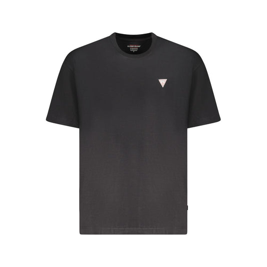 Guess Jeans Black Cotton Men T-Shirt