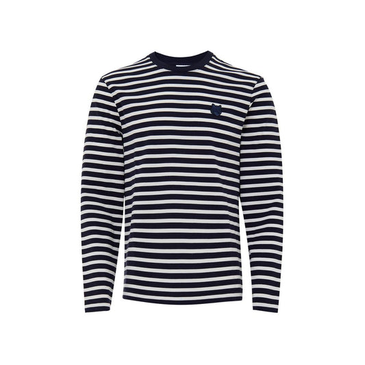 Maison Kitsuné Blue Cotton Long Sleeve