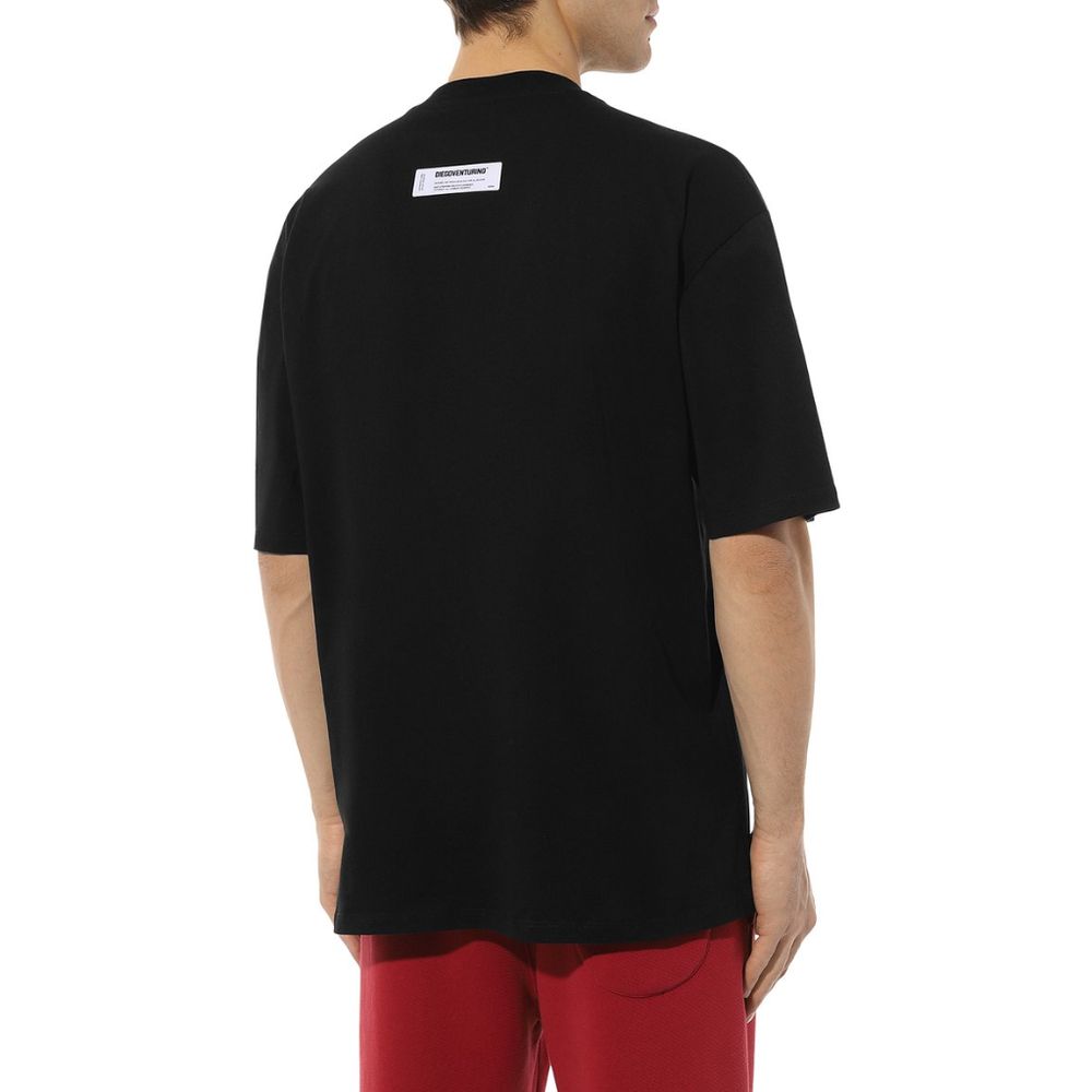 Diego Venturino Black Cotton T-Shirt