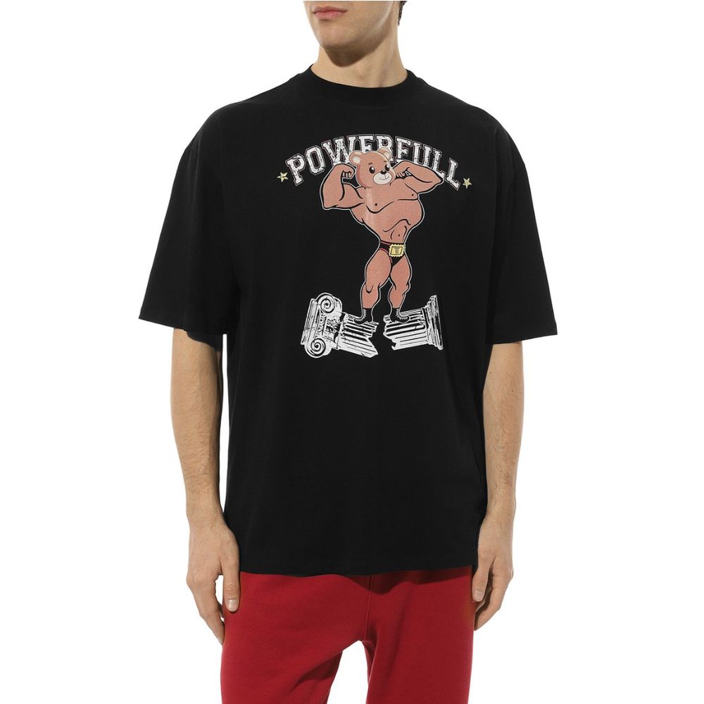 Diego Venturino Black Cotton T-Shirt